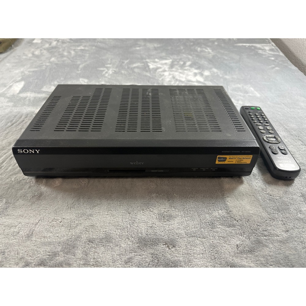 Sony Internet Terminal INT-W200 WebTV Plus Receiver with Remote Vintage 1999